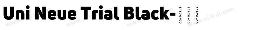 Uni Neue Trial Black字体转换